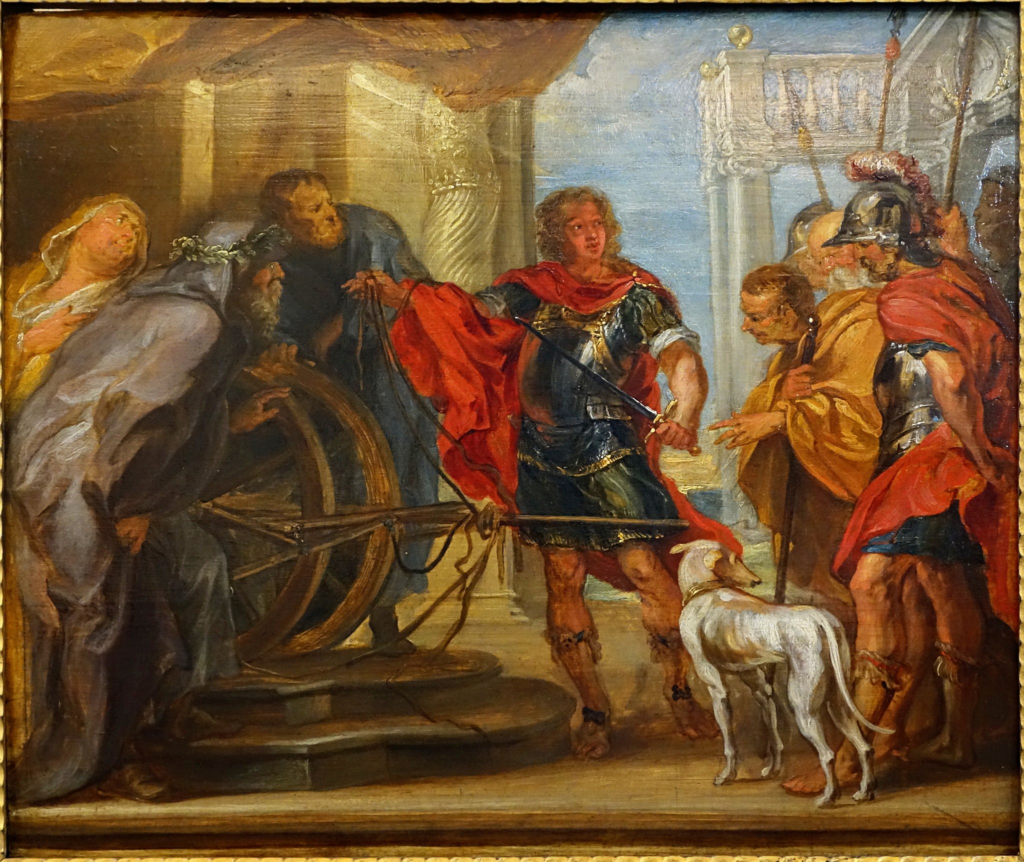 Alexandre coupant le nœud gordien